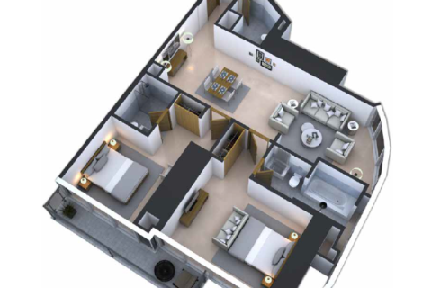 Apartemen di Business Bay, Dubai, UEA 1 ruangan nomor 690188 - foto 5