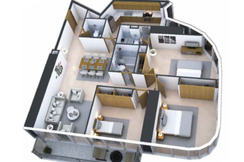 Apartemen di Business Bay, Dubai, UEA 1 ruangan nomor 690188 - foto 9