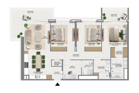 Dubai South (Dubai World Central), UAE의 판매용 아파트 침실 1개, 74제곱미터 번호 690183 - 사진 4