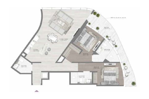 Apartman u gradu Business Bay, Dubai, UAE 1 soba, 41 m2 Br. 690185 - Slika 11