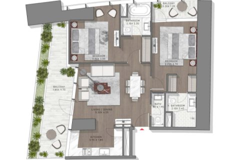 Appartamento in vendita a Sheikh Zayed Road, Dubai, EAU 85 camere da letto, 94 mq. № 690187 - foto 12