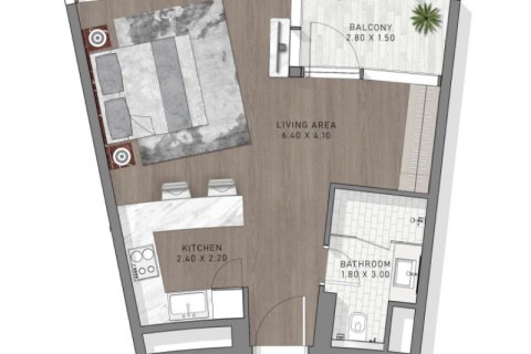 Appartamento in vendita a Sheikh Zayed Road, Dubai, EAU 85 camere da letto, 94 mq. № 690187 - foto 14
