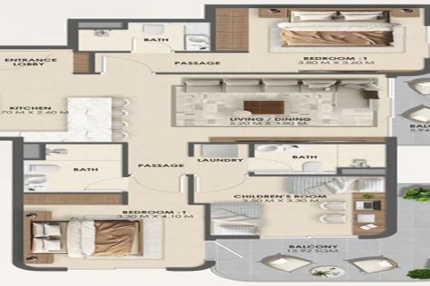 Apartman u gradu Dubai South (Dubai World Central), UAE 1 soba, 41 m2 Br. 728393 - Slika 13