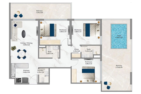 Apartment sa Dubai Silicon Oasis, UAE 1 silid, 36 sq.m. № 732787 - larawan 10