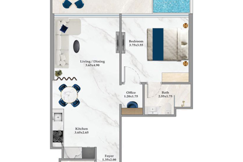 Apartment sa Dubai Silicon Oasis, UAE 1 silid, 36 sq.m. № 732787 - larawan 8