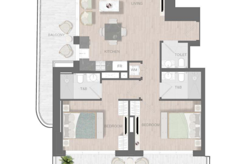 Jumeirah Village Circle、Dubai、UAE にあるマンション販売中 1部屋、39 m2、No732784 - 写真 7