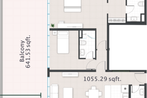 Apartment til salg i Al Reem Island, Abu Dhabi, UAE 2 soveværelser, 158 kvm № 717096 - foto 4
