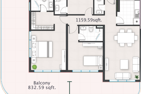 Apartament na sprzedaż w Al Reem Island, Abu Dhabi, ZEA 2 sypialnie, 185 mkw., nr 717101 - zdjęcie 4