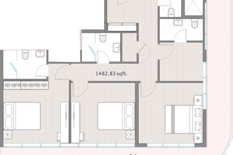 Huoneisto Al Reem Island, Abu Dhabi, Arabiemiraatit 3 makuuhuonetta, 210 m2 № 717100 - kuva 4