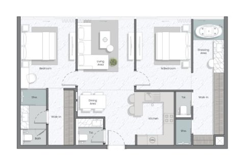 Appartement te koop in Al Marjan Island, Ras Al Khaimah, VAE 1 kamer, 36 vr.m., nr 704979 - foto 27