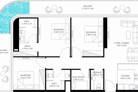 Apartamento en venta en Business Bay, Dubai, EAU 35 m2 № 704976 - foto 8