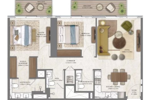 Appartamento in vendita a Zabeel, Dubai, EAU 1 camera da letto, 68 mq. № 704977 - foto 11