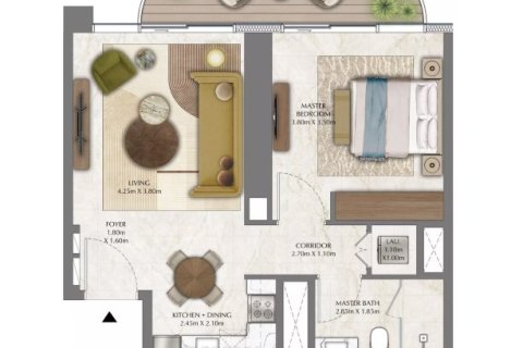 Appartamento in vendita a Zabeel, Dubai, EAU 1 camera da letto, 68 mq. № 704977 - foto 10