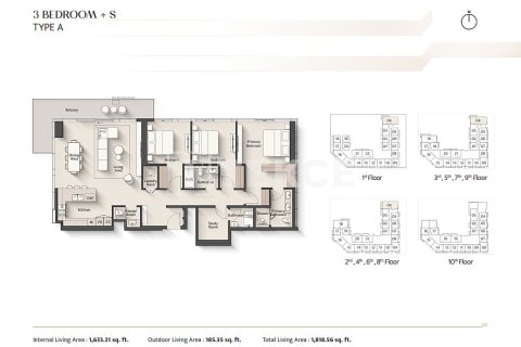 Apartament de vânzare în Meydan, Dubai, EAU 1 dormitor, 64 mp.  №719562 - poză 19