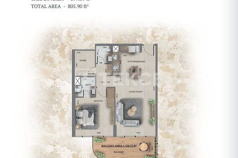 Lägenhet till försäljning i Jumeirah Village Circle, Dubai, UAE 2 sovrum, 126 kvm Nr. 758119 - fotografi 20