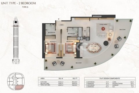 Apartmán v Dubai, SAE 1 spálňa, 69 m2 č. 758123 - Fotografia 16