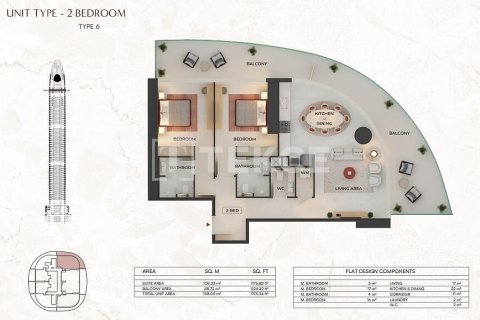 Apartmán v Dubai, SAE 1 spálňa, 69 m2 č. 758123 - Fotografia 19