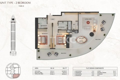 Müüa korter asukohaga Dubai, AÜE: 1 toaline, 37 m² Nr 758122 - pilt 22