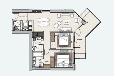 Apartamento en venta en Business Bay, Dubai, EAU 1 dormitorio, 91 m2 № 689915 - foto 5