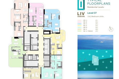 Apartman u LIV Maritime u Maritime City, Dubai, UAE 1 spavaća soba, 63 m2 Br. 704851 - fotografija 24