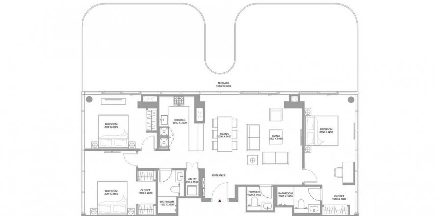Διαμέρισμα σε Pearlside Marina Residences σε Umm Al Quwain, ΗΑΕ 3 υπνοδωμάτια, 201.07 τ.μ. Αρ. 635070
