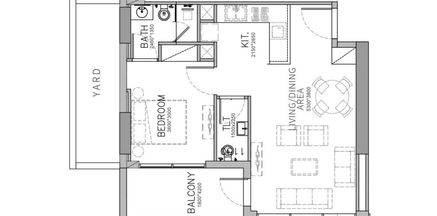 Dzīvoklis Stamn Yuni Al Satwa, Dubaijā, AAE 1 istaba, 76.3 m2 Nr. 712344
