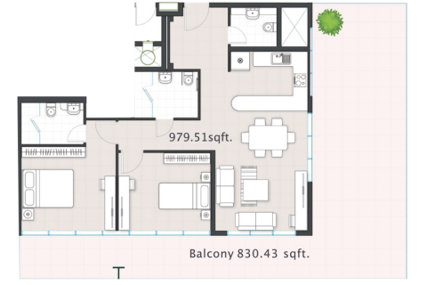 Müüa korter asukohaga Al Reem Island, Abu Dhabi, AÜE: 2 magamistoaga, 168 m² Nr 717117 - pilt 4