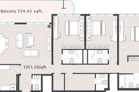 Apartament na sprzedaż w Al Reem Island, Abu Dhabi, ZEA 3 sypialnie, 230 mkw., nr 717116 - zdjęcie 4