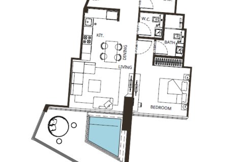 Dzīvoklis Binghatti Grove Jumeirah Village Circle, Dubaijā, AAE 1 istaba, 84 m2 Nr. 728598 - attēls 18