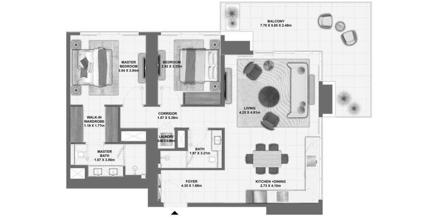 Apartment in Silva by Emaar in Dubai Creek Harbour (The Lagoons), UAE 2 bedrooms, 130 sq.m. № 685437