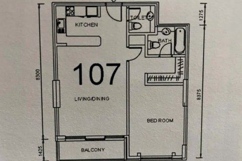 Apartament në Dubai, Emiratet e Bashkuara Arabe 1 dhomë gjumi, 870 m2. № 729916