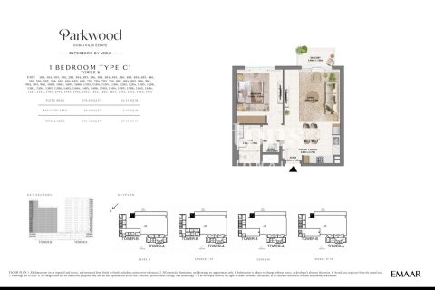 Apartman u gradu Dubai Hills Estate, Dubai, UAE 1 spavaća soba, 67.72628700 m2 Br. 754894 - Slika 11