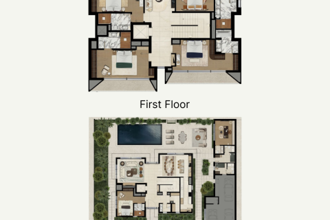 Dubai Hills Estate, Dubai, संयुक्त अरब अमीरात में विला, 5 बेडरूम, 578 वर्ग मीटर, संख्या 689947 - फ़ोटो 7