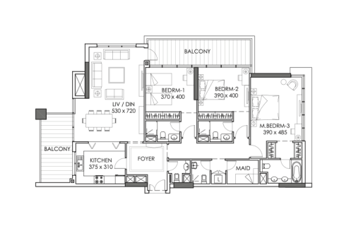Appartamento in vendita a Yas Island, Abu Dhabi, EAU 1 camera, 194 mq. № 689948 - foto 13
