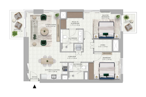Apartment in Dubai Hills Estate, UAE 1 bedroom, 69 sq.m. № 689946 - photo 5