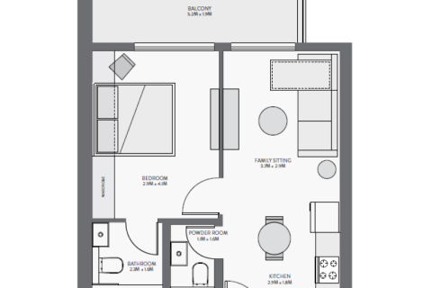 Downtown Jebel Ali, Dubai, BAE’de satılık daire 1 oda, 34 m² No 732623 - fotoğraf 4