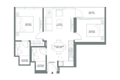 Apartmen di Delphine Beach Residences di Umm Al Quwain, UAE 1 bilik tidur, 48 meter persegi № 728608 - foto 9