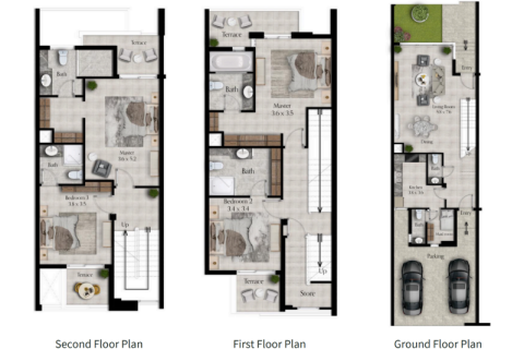 Townhouse sa Jumeirah Village Circle, Dubai, UAE 3 silid-tulugan, 295 sq.m. № 689748 - larawan 3