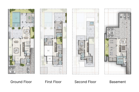 Vila u Dubai Land, UAE 4 spavaćih soba, 206 m2 Br. 689745 - fotografija 14