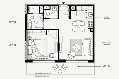 Dzīvoklis Dubai South (Dubai World Central)jā, AAE 1 istaba, 32 m2 Nr. 732666 - attēls 7