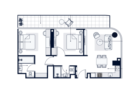 Apartment in Dubai South (Dubai World Central), UAE 1 room № 732664 - photo 6