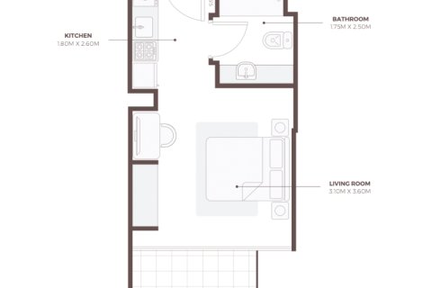 Lakás itt: Dubai Studio City, EAE, 1 hálószoba, 30 m², azonosító: 732665 - fénykép 7