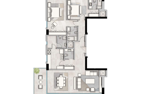 Apartman u gradu Al Zorah, Ajman, UAE 1 soba, 56 m2 Br. 690108 - Slika 9