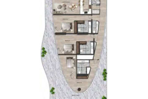 Apartament na sprzedaż w Al Marjan Island, Ras Al Khaimah, ZEA 1 pokój, 48 mkw., nr 690103 - zdjęcie 10