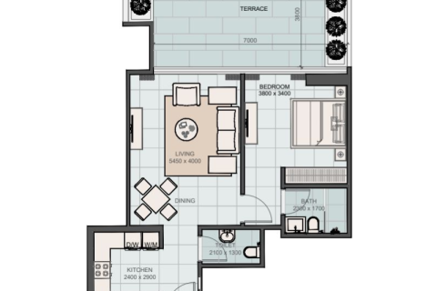 Apartamento en venta en Al Furjan, Dubai, EAU 1 dormitorio, 72 m2 № 732633 - foto 5