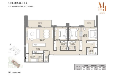 Apartment sa JOMANA sa Umm Suqeim, Dubai, UAE 1 silid-tulugan, 74 sq.m. № 704901 - larawan 11
