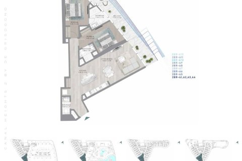 Apartemen di CANAL HEIGHTS 2 di Business Bay, Dubai, UEA 1 ruangan, 38 m2 nomor 704897 - foto 9