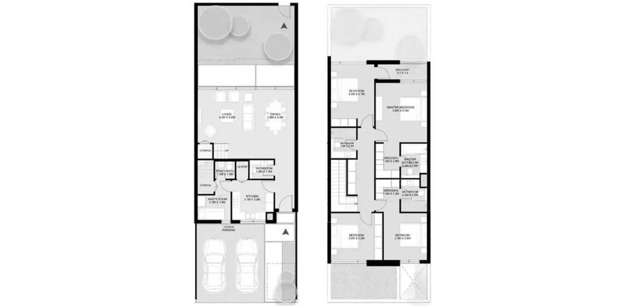 Vila di Masaar Saro di Sharjah, UAE 4 bilik tidur, 247.21 meter persegi № 713802