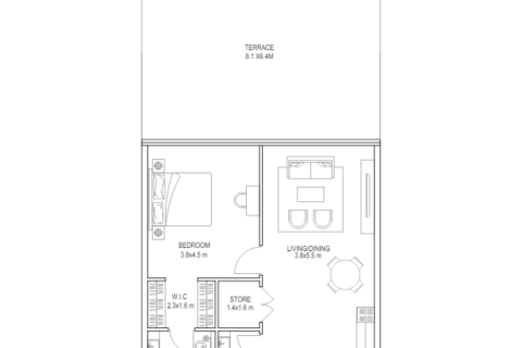 Apartment in Dubai Sports City, UAE 1 room, 45 sq.m. № 690274 - photo 5