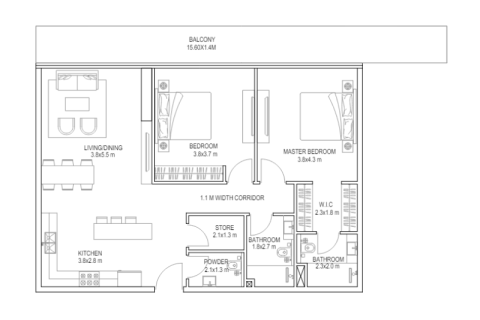 Apartment in Dubai Sports City, UAE 1 room, 45 sq.m. № 690274 - photo 6